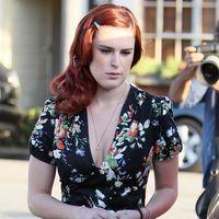 Rumer Willis exits Neil George Salon carrying a garment bag | Picture 111155